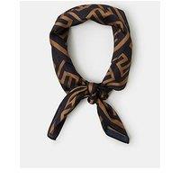 Accessorize Geometric Print Square Satin Scarf - Multi