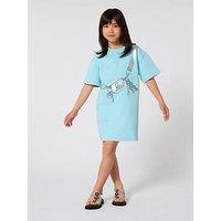 Marc Jacobs Girls Snapshot Bag Dress - Light Blue