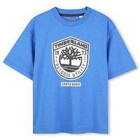 Timberland Boys Short Sleeve T-Shirt - Blue