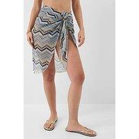 Accessorize Zig Zag Crochet Sarong - Multi