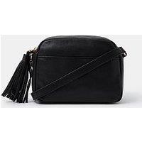 Accessorize Tassel Leather Crossbody Bag