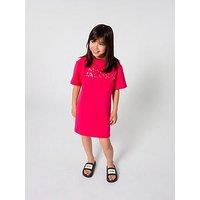 Marc Jacobs Girls Jewel Logo Dress - Pink