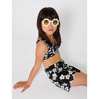 Marc Jacobs Girls Daisy Denim Shorts - Black