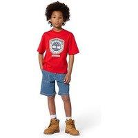 Timberland Boys Stripe Denim Shorts - Blue