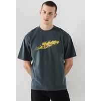 Double A By Wood Wood Liam Dio T-Shirt - Dark Grey