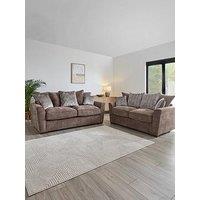 The Very Collection Roulette 3 + 2 Seater Fabric Sofa Set