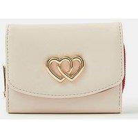 Accessorize Double Heart Faux Leather Purse