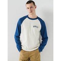 Double A By Wood Wood Diego Long Sleeve T-Shirt - Bright Blue