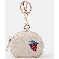 Accessorize Strawberry Airpod Case Keyring - Cream