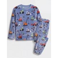 The Very Collection Boys Transport Print Fleece Pyjamas (9Months-7 Years)