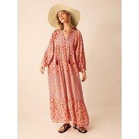Accessorize Floral Print Maxi Dress - Pink