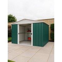Yardmaster 10 X 10 Ft Apex Roof Metal Shed With Floor Frame