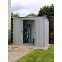 Yardmaster 6 X 4 Ft Double Door Metal Pent Roof Shed