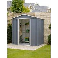Yardmaster 6Ft X 7Ft Castleton Apex Roof Metal Shed With Floor Frame