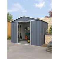 Yardmaster 10Ft X 8Ft Castleton Apex Roof Metal Shed With Floor Frame