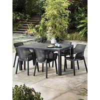 Keter Julie Table And Elisa Chairs - Graphite