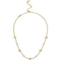 Coach Textured Tearose Short Station Necklace - Gold