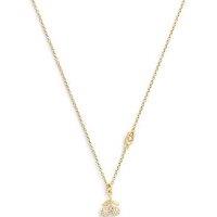Coach Crystal Cherry Charm Necklace - Gold