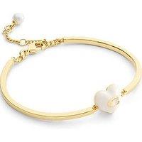 Coach Enamel C Heart Bracelet - White