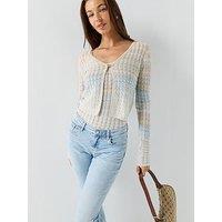 Guess Ls Rosalyn Cover Shoulder Swtr