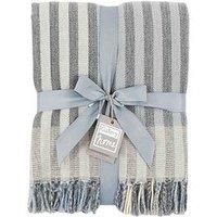 Gallery Direct Stripe Faux Cashmere 4 Way Ribbon & Swing Tag Throw