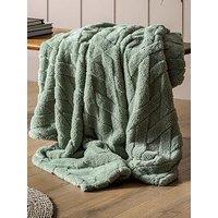 Gallery Direct Textures Cross Knit Aspen Green 130X170Cm