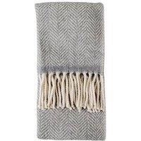 Gallery Direct Wool Throw Grey 1300X1700Mm