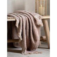Gallery Direct Willow Chenille Throw Natural 1300X1700Mm