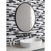 Living And Home 10Pcs Marble Self-Adhesive Wall Tile Stickers Multi-Colour