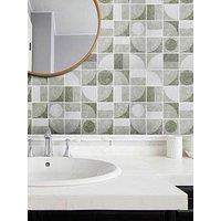 Living And Home 10Pcs Self-Adhesive Geometric Retro Camel Wall Tile Stickers