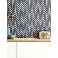 Living And Home 10Pcs Grey Self-Adhesive Wall Tile Stickers 30.5Cm W X 30.5Cm D