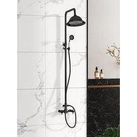 Living And Home Dual-Control Retro Bathroom Shower Faucet Set