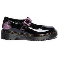 Dr Martens Junior Mary Jane Bex Patent Shoe - Black Lamper