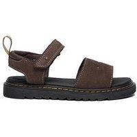 Dr Martens Toddler Marlowe Flower T Sandal Dark Brown Tumbled Nubuck