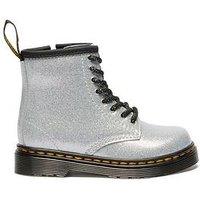 Dr Martens Toddler 1460 Glitter Lace-Up Boot - Silver