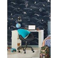 Holden Decor Lost In Space Midnight Blue/Silver Wallpaper