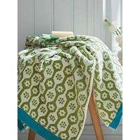Land & Shore Daisy Hand Towel Green