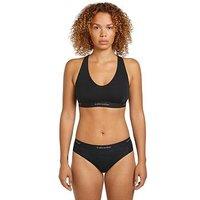 Icebreaker Womens Merino 125 Cool-Lite Sprite Racerback Bra - Black