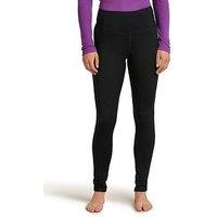 Icebreaker Womens Merino 200 Oasis High Rise Leggings - Black