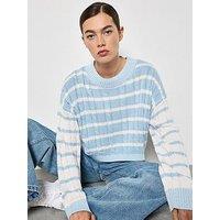 Apricot Contrast Stripe Long Sleeve Jumper - Cream