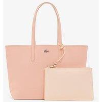 Lacoste Anna Reversible Tote With Pouch - Pink