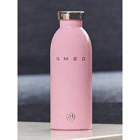 Smeg 24Bottles Lightweight And Leakproof Clima Bottle, Stainless Steel, 500Ml, Pink