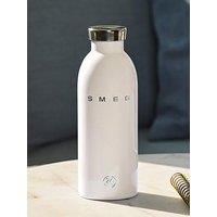 Smeg 24Bottles Lightweight And Leakproof Clima Bottle, Stainless Steel, 500Ml, White