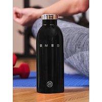 Smeg 24Bottles Lightweight And Leakproof Clima Bottle, Stainless Steel, 500Ml, Black