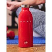 Smeg X 24Bottles Lightweight And Leakproof Clima Bottle, Stainless Steel, 500Ml, Red