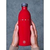 Smeg 24Bottles Lightweight And Leakproof Urban Bottle, Stainless Steel, 1L, Red