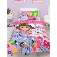 Dora The Explorer Hola Panel Duvet- Single