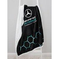 F1 Mercedes Mercedes Jets Digital Fleece Sherpa Blanket