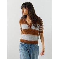 Allsaints Clem Polo T-Shirt - Blue