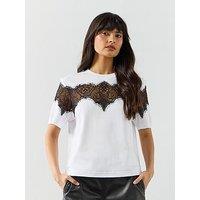 Allsaints Lisa Lace T-Shirt - White